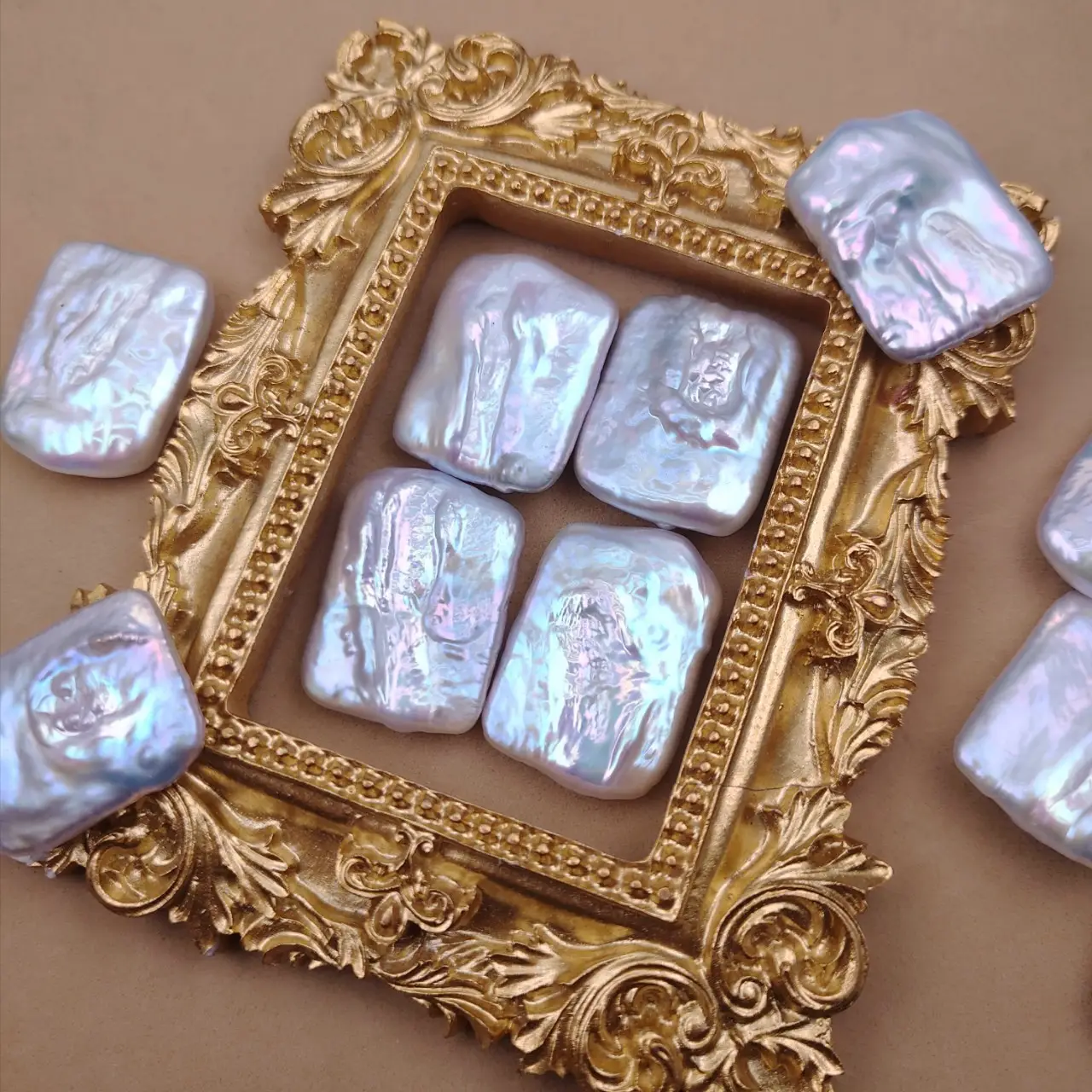 Non-Porous Baroque Pearl Nail Adhesive Semi-Finished DIY Decor