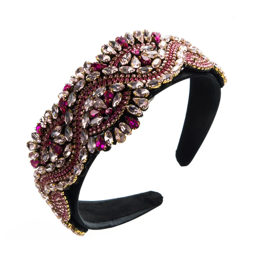 Baroque Diamond Headband for Women Party Wear