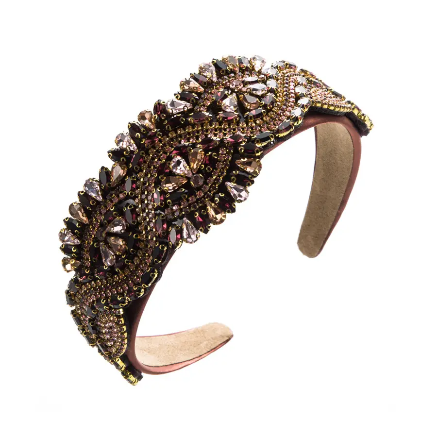 Baroque Diamond Headband for Women Party Wear