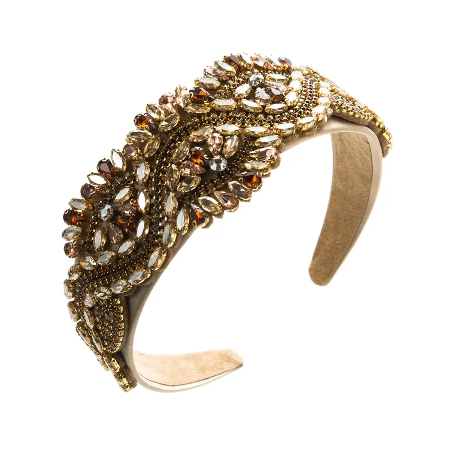 Baroque Diamond Headband for Women Party Wear