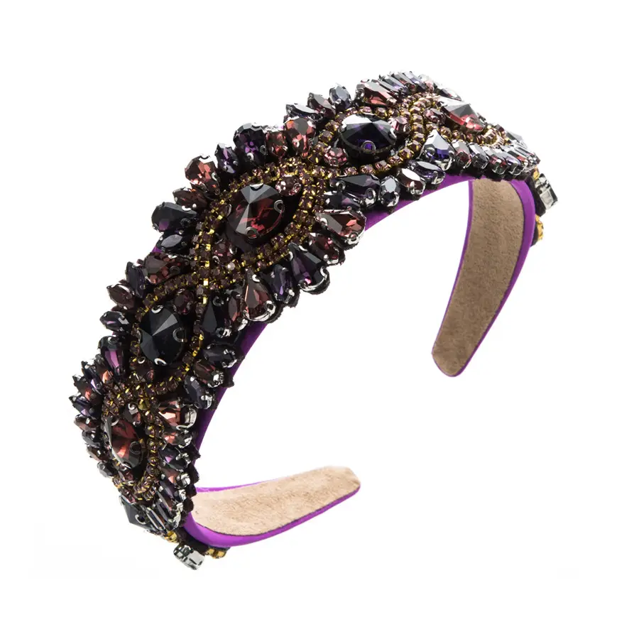 Baroque Diamond Headband for Women Party Wear