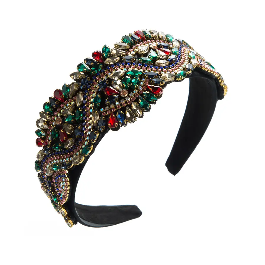 Baroque Diamond Headband for Women Party Wear