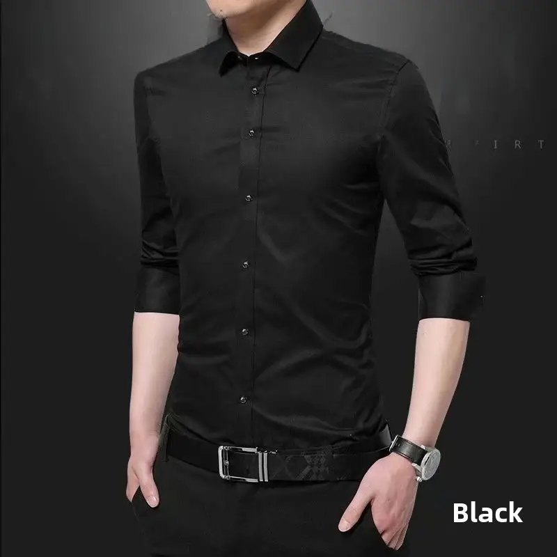Men's Long Sleeve Light Blue Slim Fit Shirt