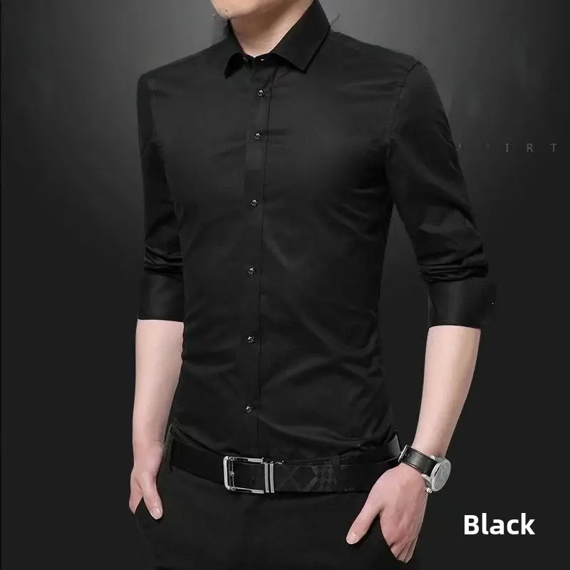 Men's Long Sleeve Light Blue Slim Fit Shirt