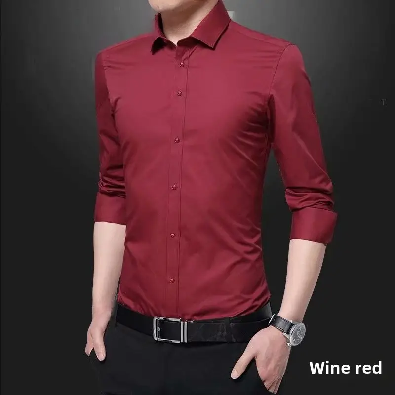 Men's Long Sleeve Light Blue Slim Fit Shirt