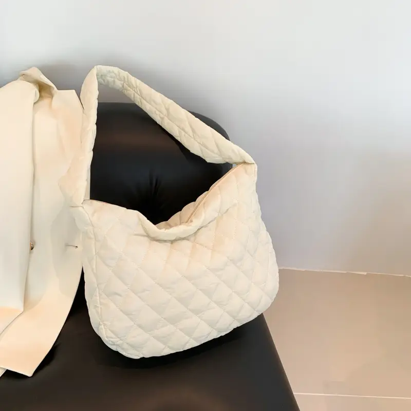 Pink Quilted Women's Tote Bag 2023 New - Image 9