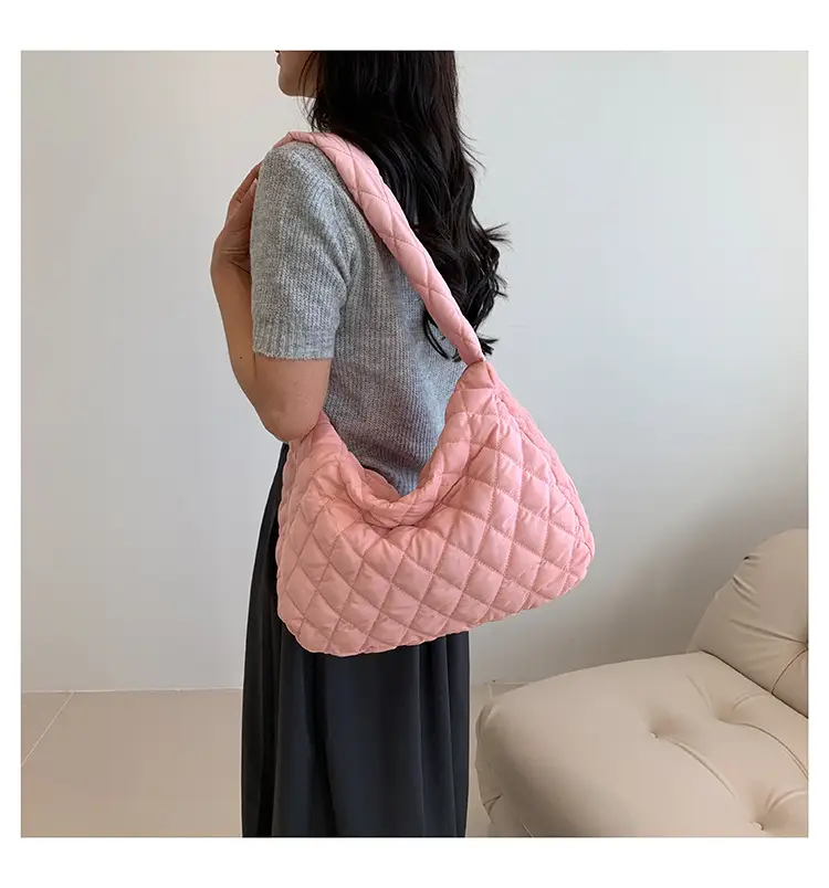 Pink Quilted Women's Tote Bag 2023 New — feature 30