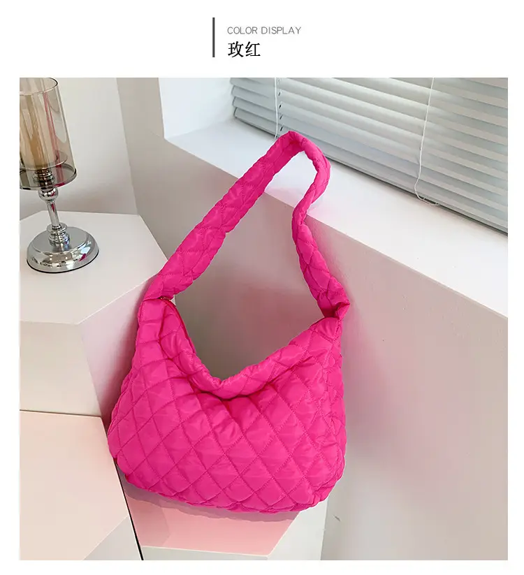 Pink Quilted Women's Tote Bag 2023 New — feature 39