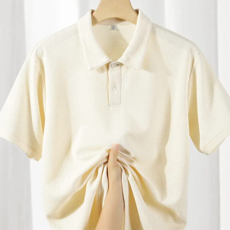 Dengjue Men's Brown Polo Shirt 2026 Summer - Image 9