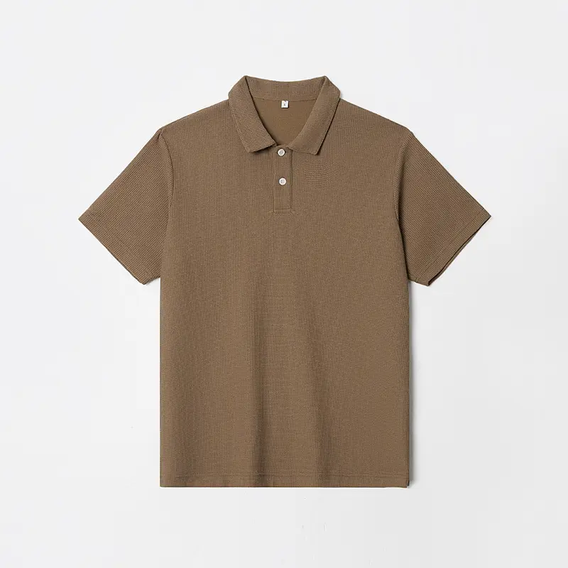Dengjue Men's Brown Polo Shirt 2026 Summer - Image 6