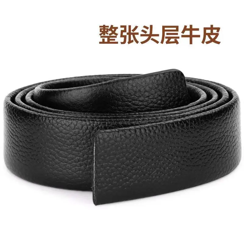 Men's Automatic Buckle Leather Belt Brown 3.5cm - Image 10