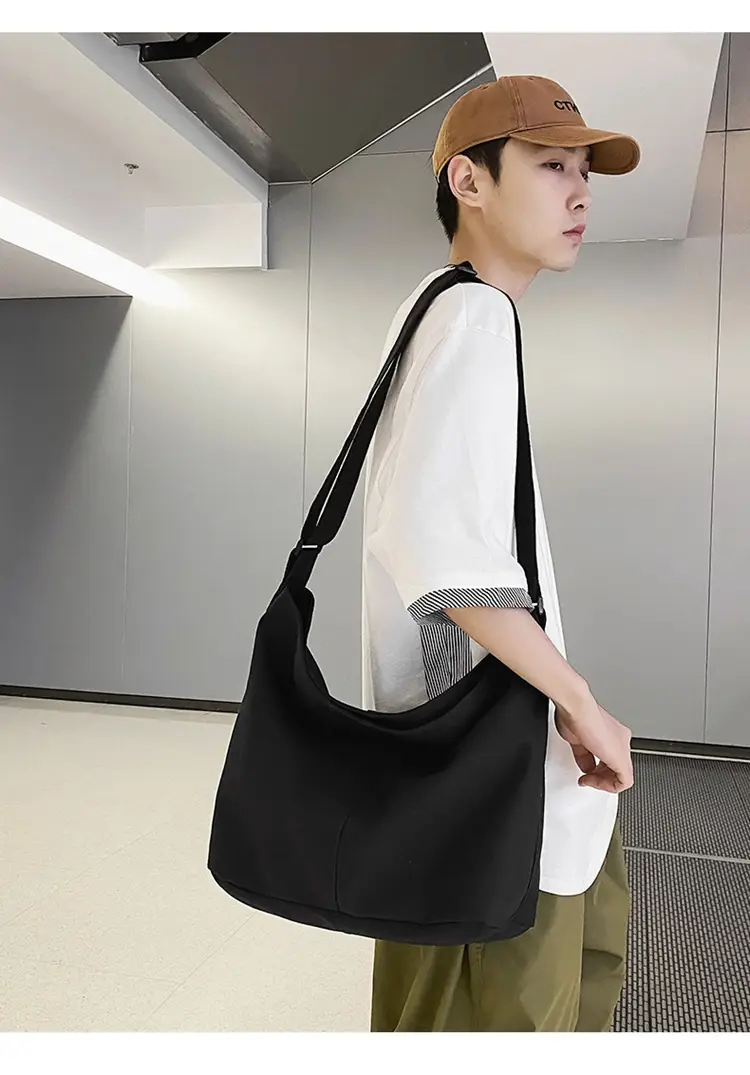 Green Canvas Crossbody Bag for Women College Student Large Capacity — feature 10