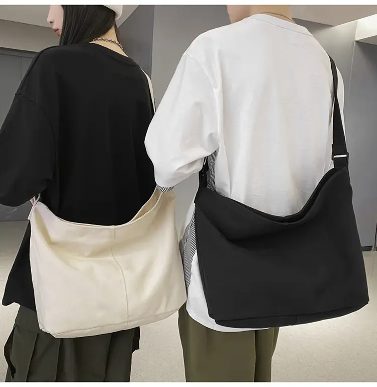 Green Canvas Crossbody Bag for Women College Student Large Capacity — feature 13