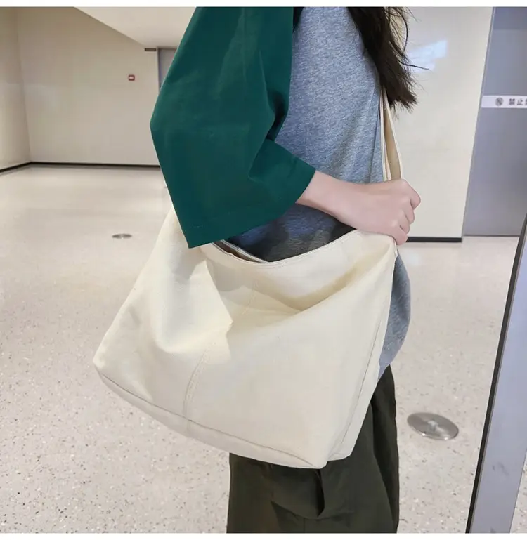 Green Canvas Crossbody Bag for Women College Student Large Capacity — feature 16