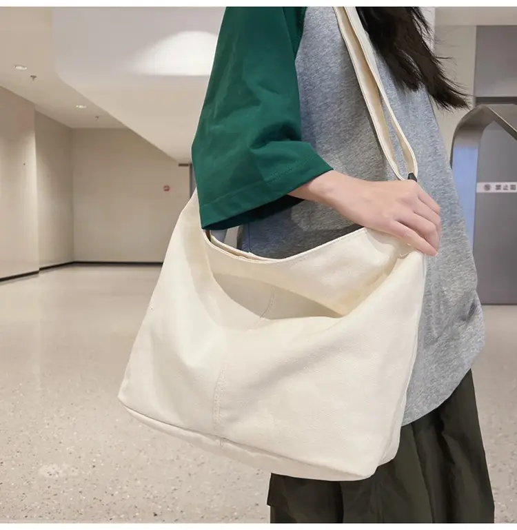 Green Canvas Crossbody Bag for Women College Student Large Capacity — feature 17