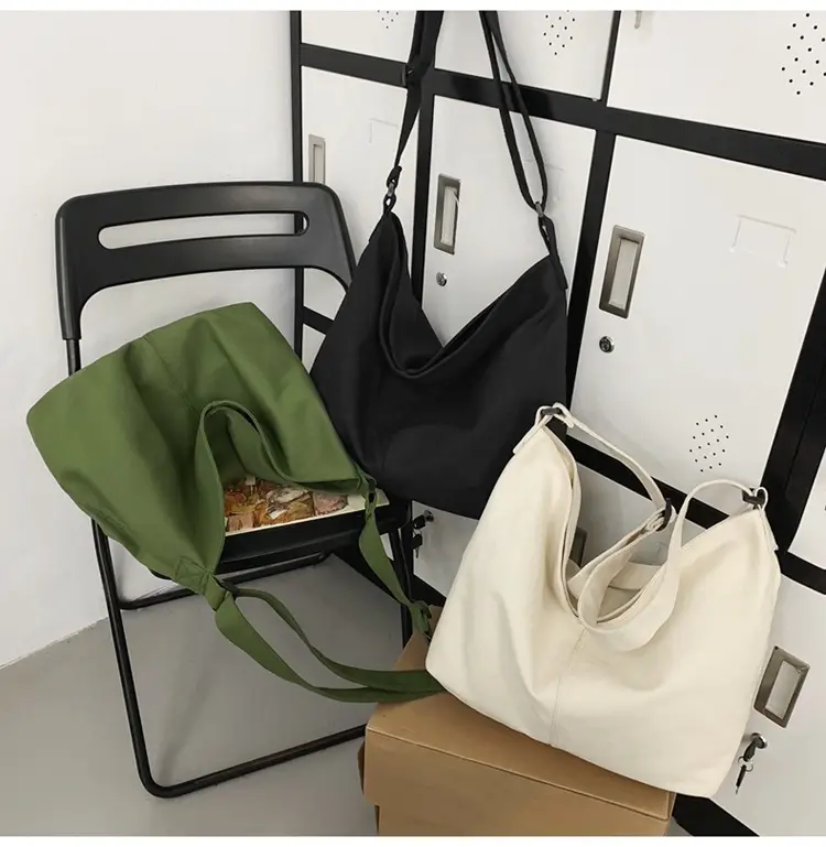 Green Canvas Crossbody Bag for Women College Student Large Capacity — feature 23