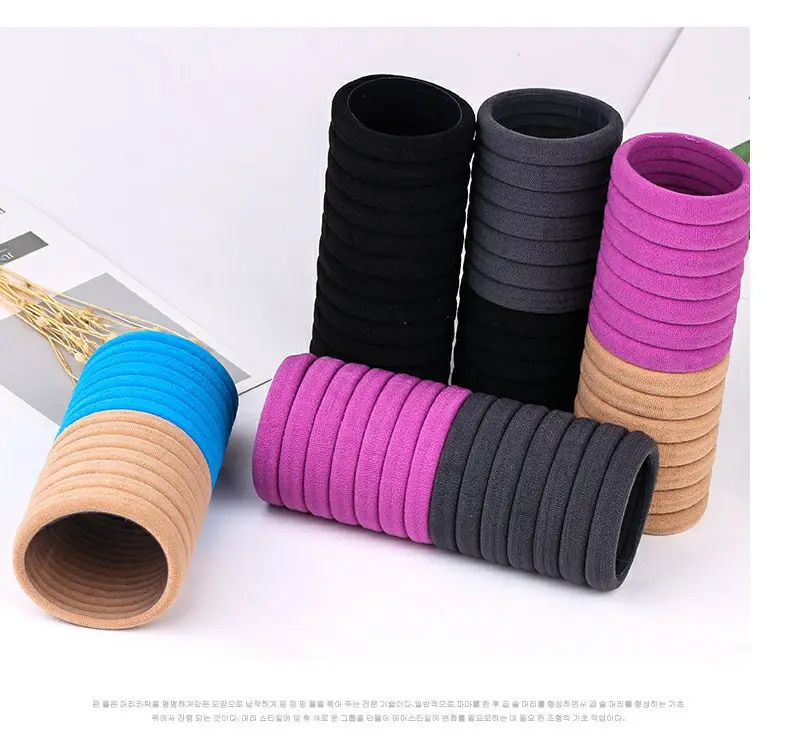 Black Rubber Hair Bands 60 Pcs Pack — feature 9