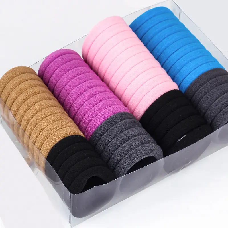Black Rubber Hair Bands 60 Pcs Pack - Image 13