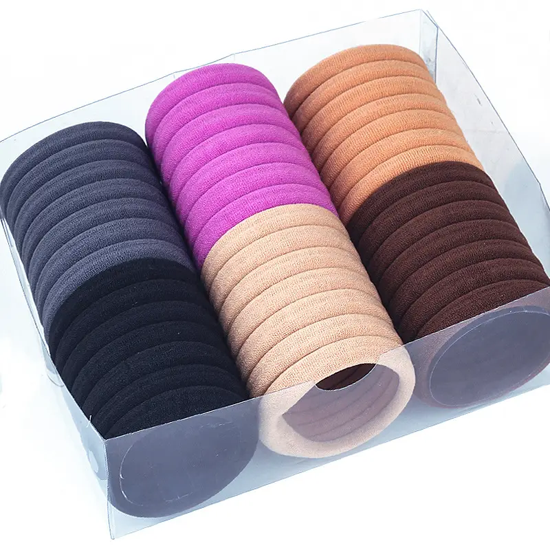 Black Rubber Hair Bands 60 Pcs Pack - Image 14