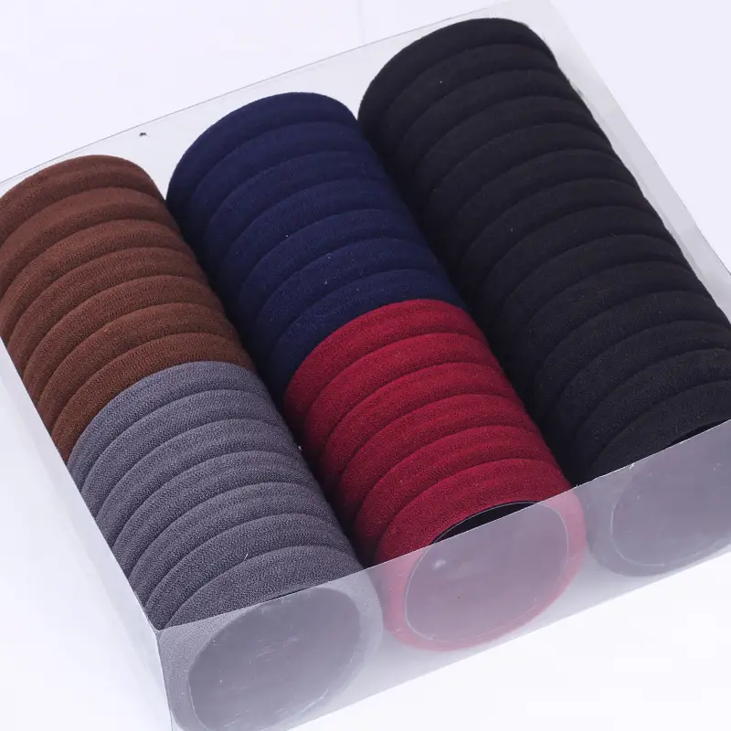 Black Rubber Hair Bands 60 Pcs Pack - Image 15