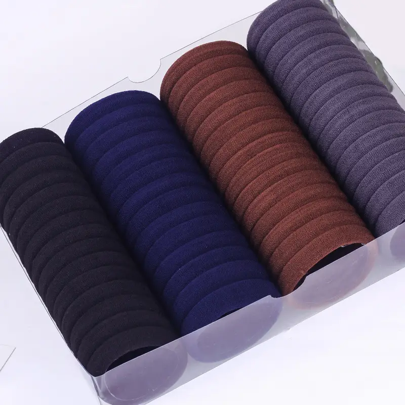 Black Rubber Hair Bands 60 Pcs Pack - Image 17