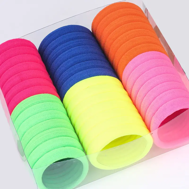 Black Rubber Hair Bands 60 Pcs Pack - Image 18