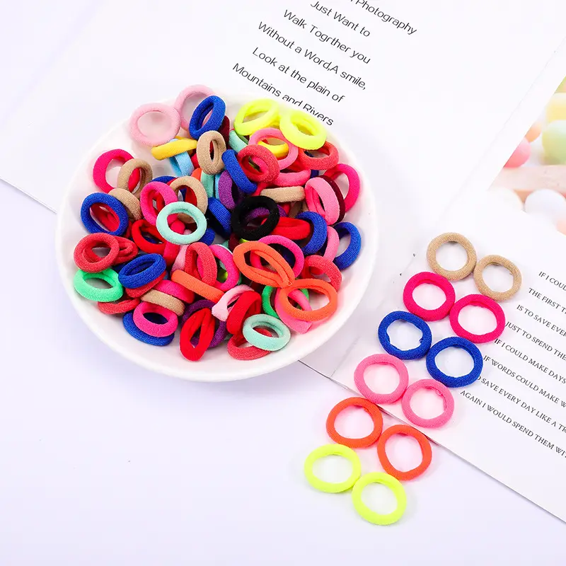 Black Rubber Hair Bands 60 Pcs Pack - Image 20