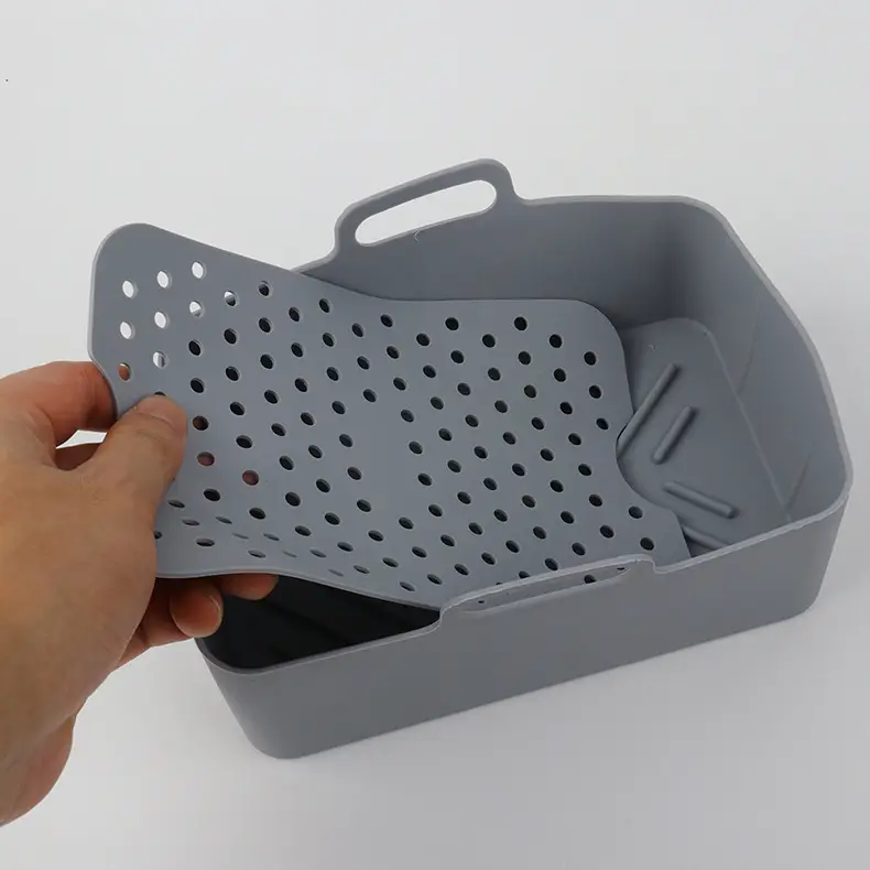 Cross-border Food Grade Silicone Bakeware Pad Special Lining Accessories High Temperature Baking Air Fryer Anti-scalding Insulation Pad — feature 11