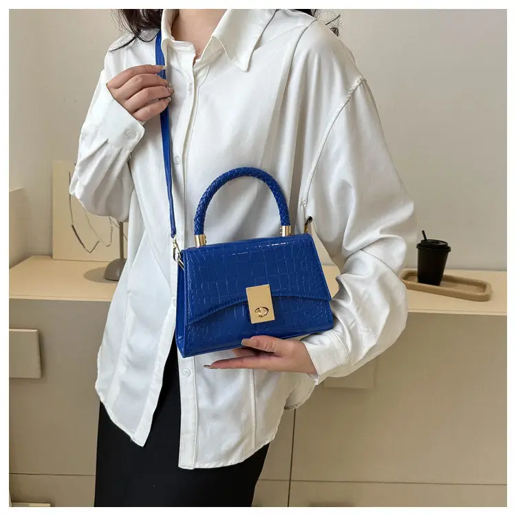 Black Croc Leather Shoulder Bag for Women 2023 — feature 10