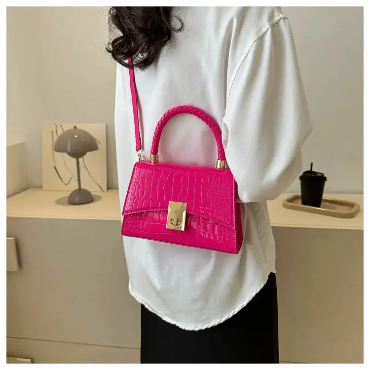 Black Croc Leather Shoulder Bag for Women 2023 — feature 13