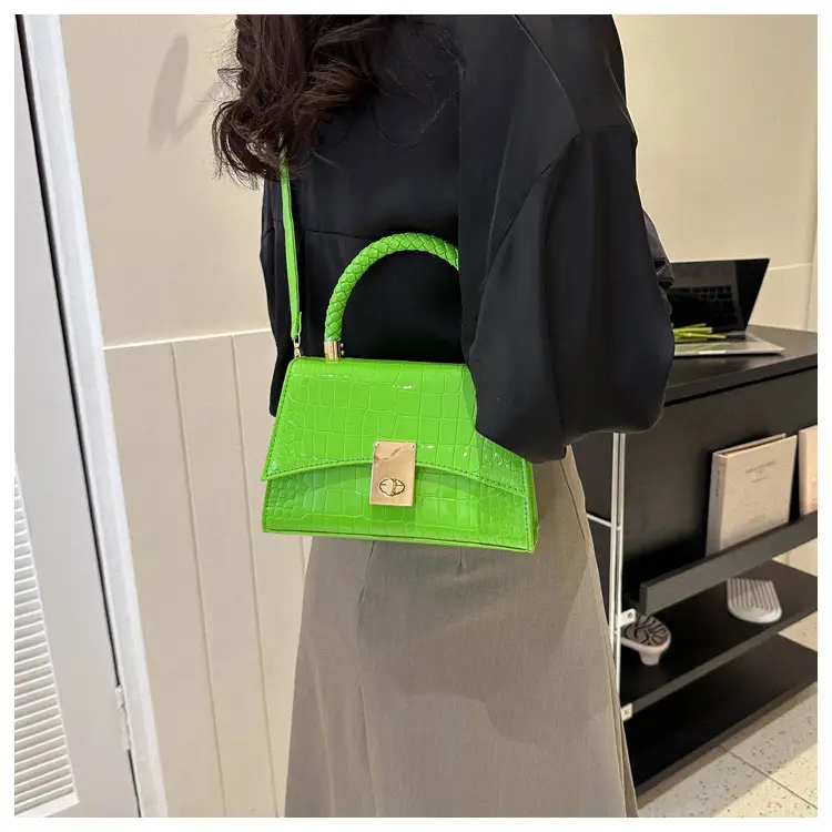 Black Croc Leather Shoulder Bag for Women 2023 — feature 17