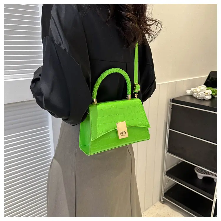 Black Croc Leather Shoulder Bag for Women 2023 — feature 18