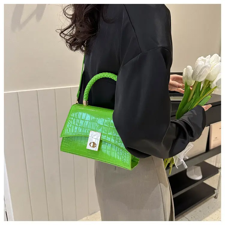 Black Croc Leather Shoulder Bag for Women 2023 — feature 19