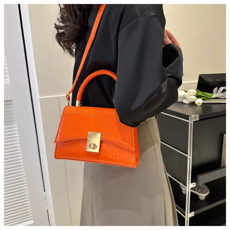 Black Croc Leather Shoulder Bag for Women 2023 — feature 21
