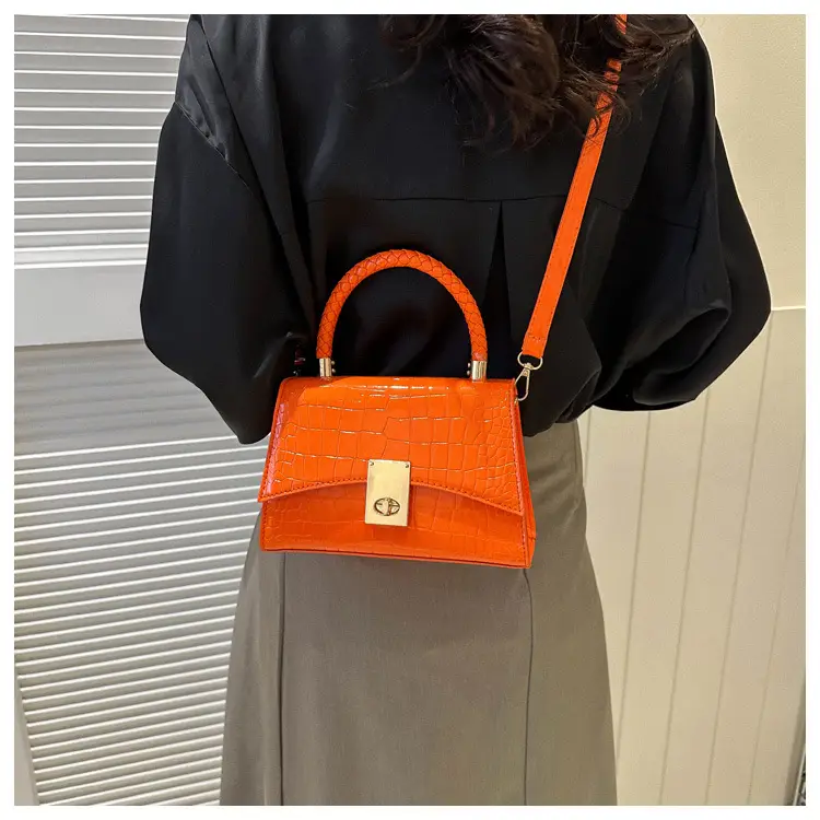 Black Croc Leather Shoulder Bag for Women 2023 — feature 22