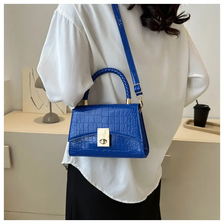 Black Croc Leather Shoulder Bag for Women 2023 — feature 9