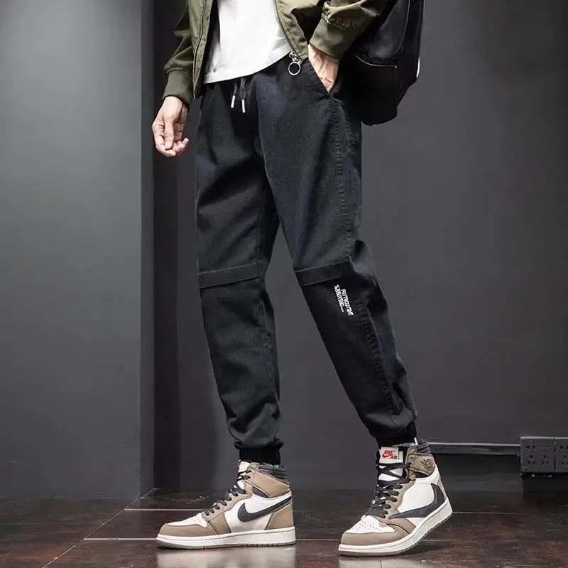Men Velvet Leg-Tie Pants 2024 Winter Casual Sports - Image 9