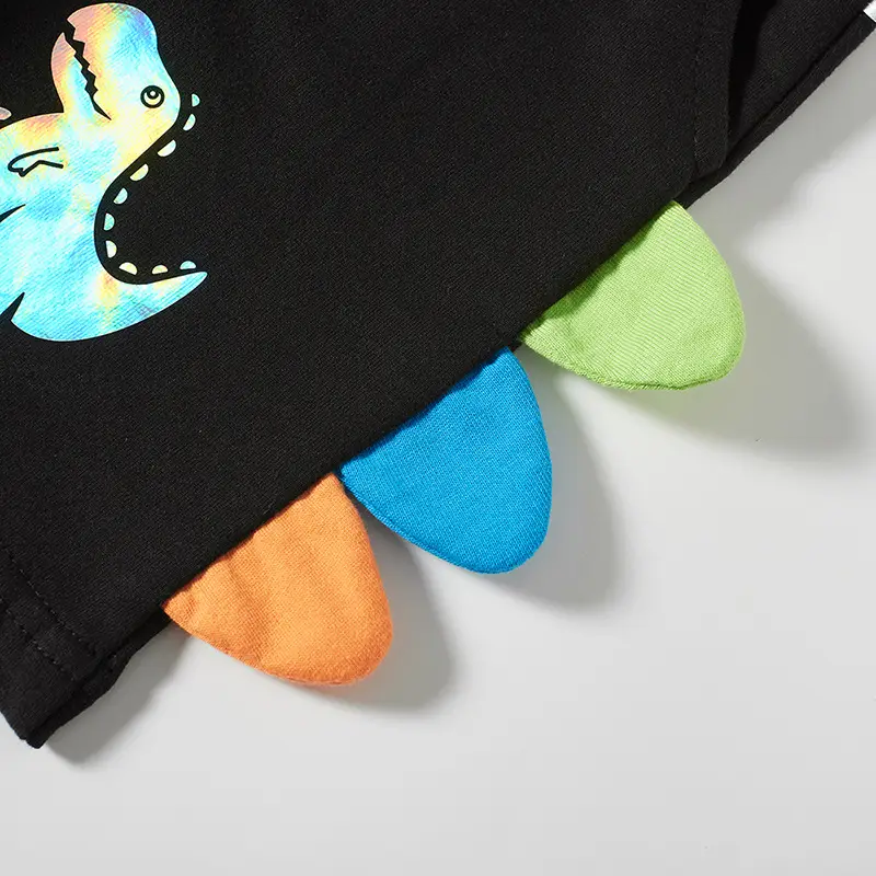 Beesee Boys Cartoon Dinosaur Shorts Black 5-Pack