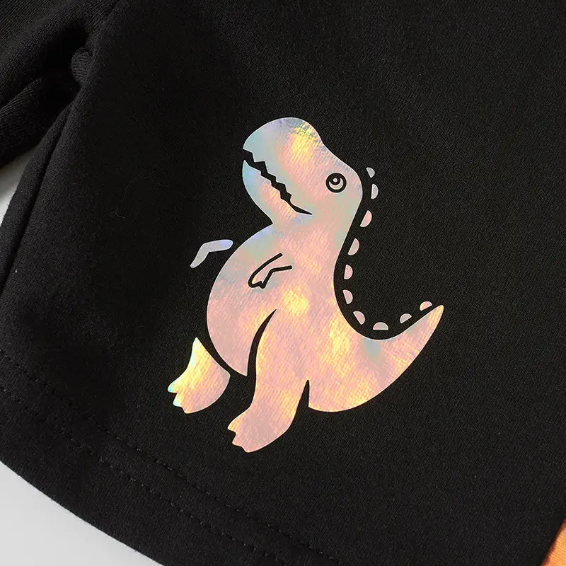 Beesee Boys Cartoon Dinosaur Shorts Black 5-Pack