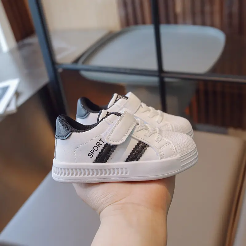 Boys Girls Board Shoes White Spring Kids Kindergarten