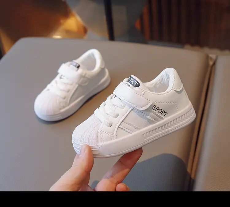 Boys Girls Board Shoes White Spring Kids Kindergarten — feature 10
