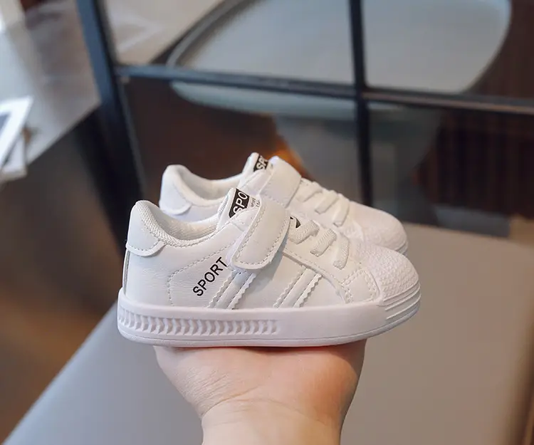 Boys Girls Board Shoes White Spring Kids Kindergarten — feature 11