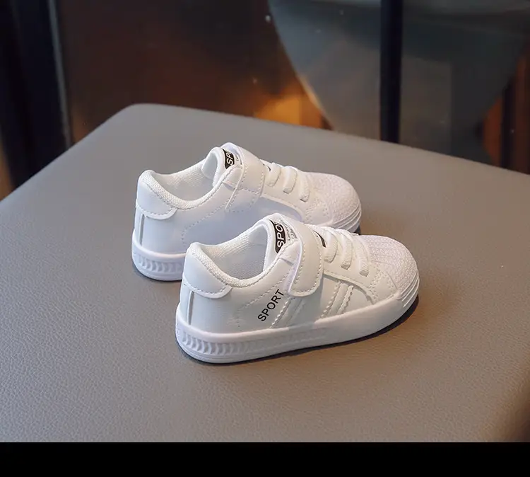 Boys Girls Board Shoes White Spring Kids Kindergarten — feature 13