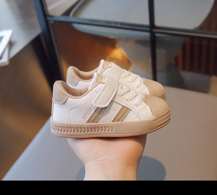 Boys Girls Board Shoes White Spring Kids Kindergarten — feature 15