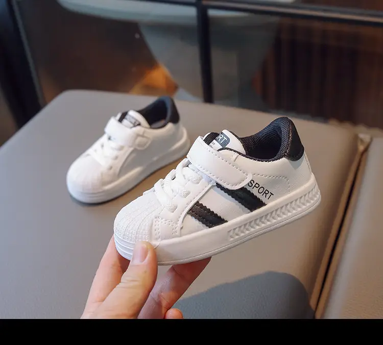 Boys Girls Board Shoes White Spring Kids Kindergarten — feature 18
