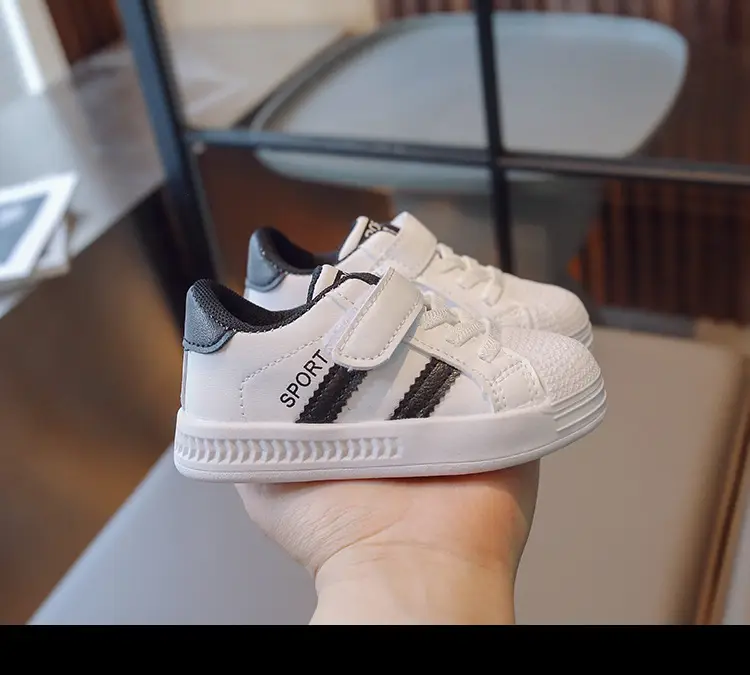 Boys Girls Board Shoes White Spring Kids Kindergarten — feature 19