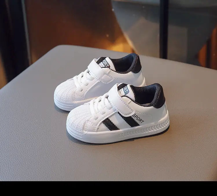 Boys Girls Board Shoes White Spring Kids Kindergarten — feature 20