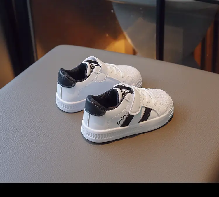 Boys Girls Board Shoes White Spring Kids Kindergarten — feature 21