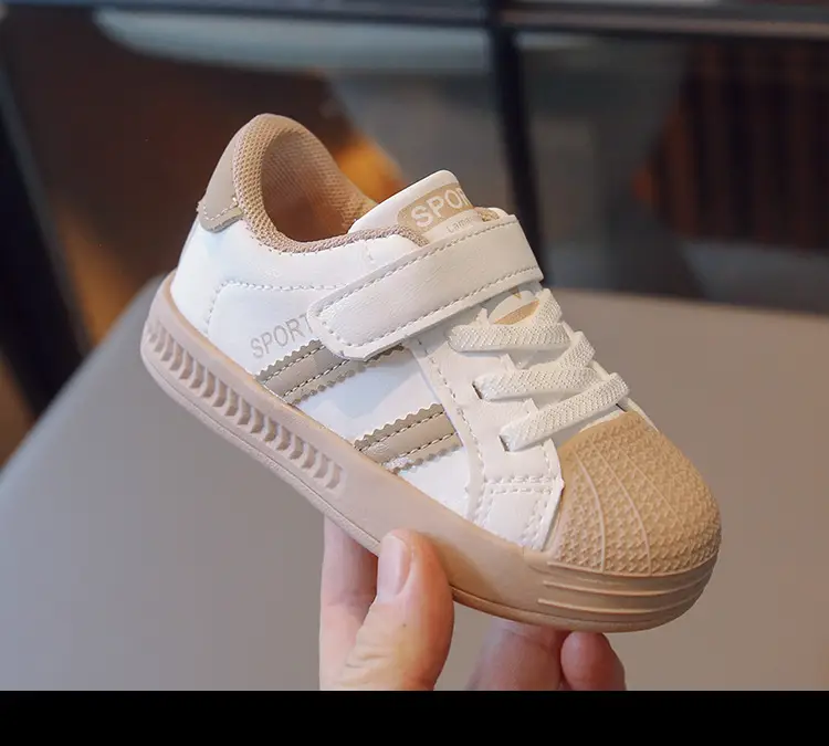 Boys Girls Board Shoes White Spring Kids Kindergarten — feature 22
