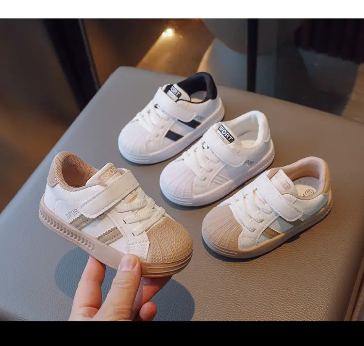 Boys Girls Board Shoes White Spring Kids Kindergarten — feature 7